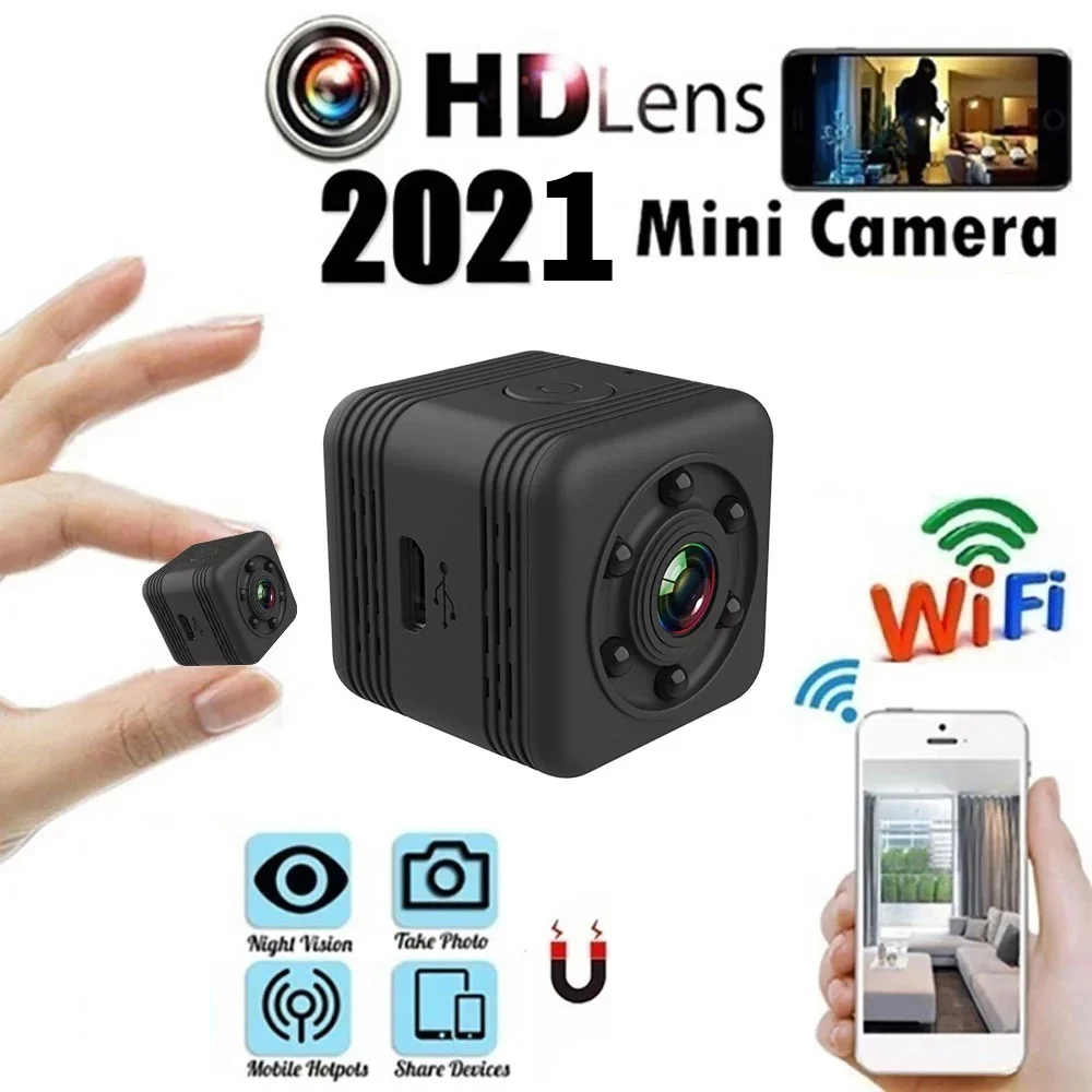 

SQ29 HD Mini WIFI IP Wireless Camera Night Vision Sports DV DVR Video Recorder with Waterproof Case Monitor