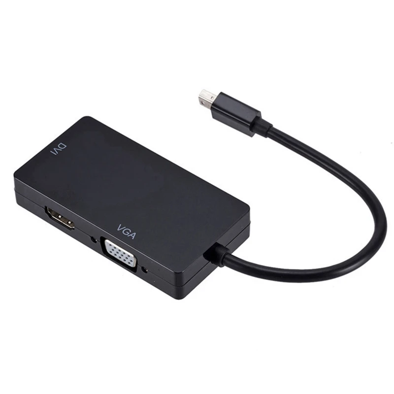 

Мини DP в HDMI-совместимый VGA DVI 3-в-1 HD преобразователь Mini DP в HDMI-совместимый VGA DVI