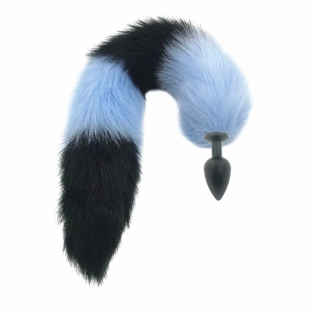 Искусственный Лисий хвост из нержавеющей стали секс-игрушка гладкая