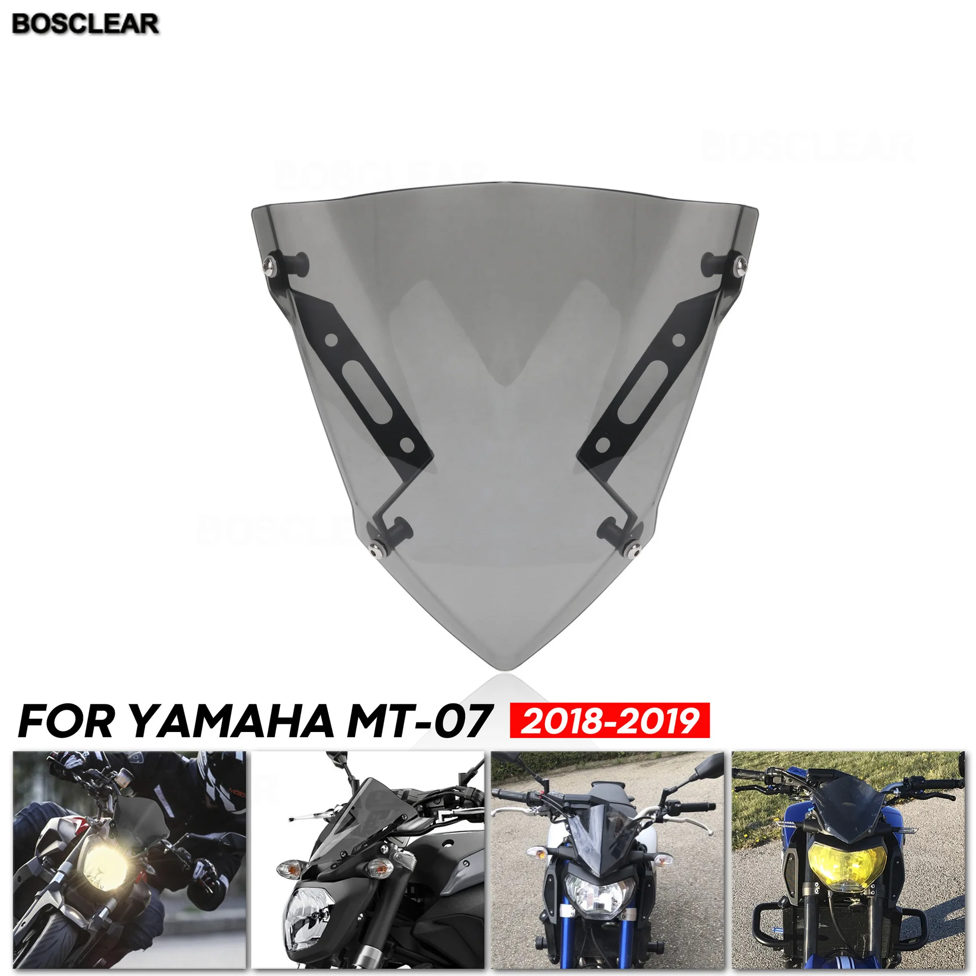 

Windshield Windscreen For YAMAHA MT-07 FZ-07 2018 2019 2020 Motorcycle Accessories Pare-brise Wind Deflectors MT07 FZ07 MT FZ 07