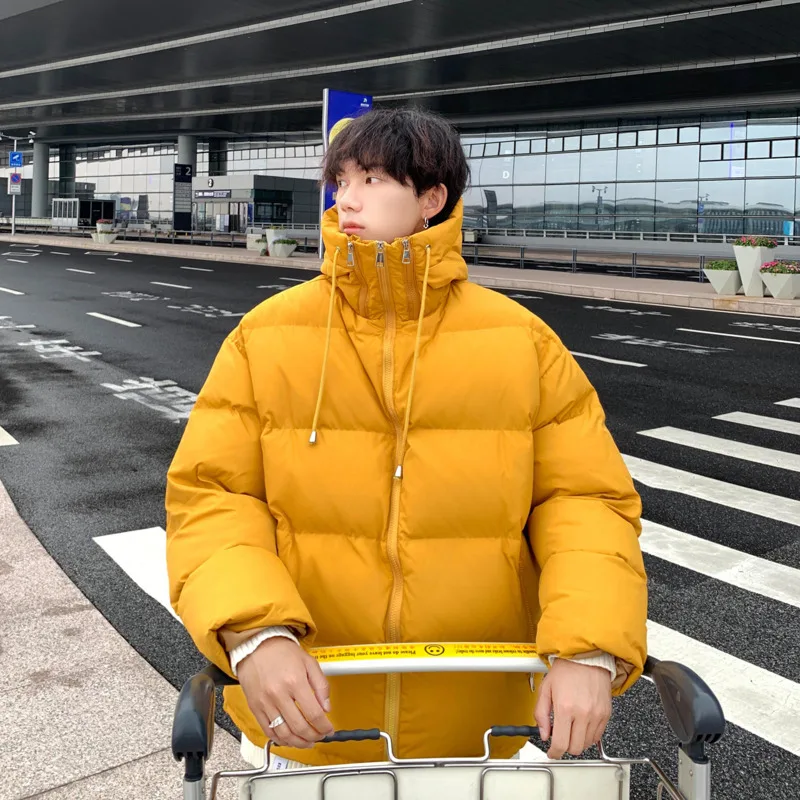 Winter Jacket Men Warm Fashion Thickened Hooded Down Jacket Men Streetwear Korean Loose Thick Short Coat Mens Parker Clothes