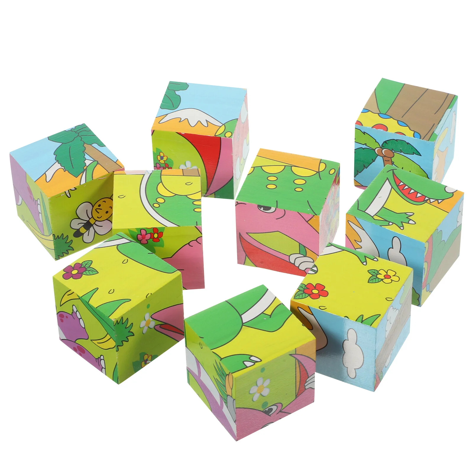 

Wood Puzzles Toddlers Wooden Children Learning Toy Kids Educational Playset