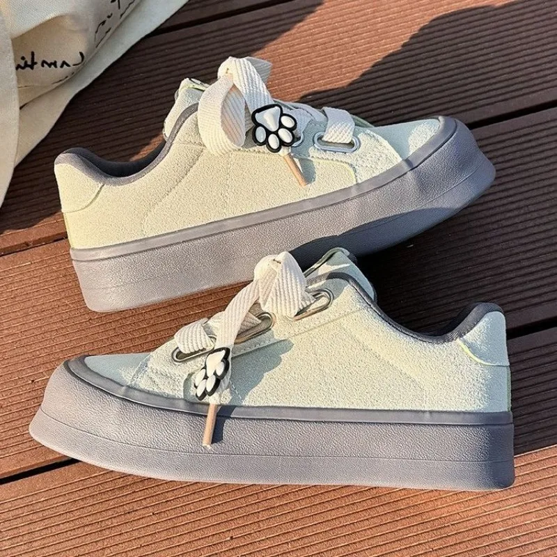 Женская парусиновая обувь SHANPA простая однотонная модная Осенняя спортивная на