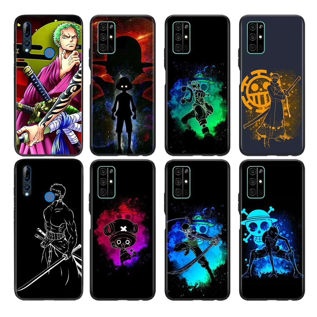 

One Piece Anime Silicone Cover For Honor 30 30i 10i 30S V30 V20 9N 9S 9A 9C 20S 20E 20 7C Lite Pro Phone Case Coque