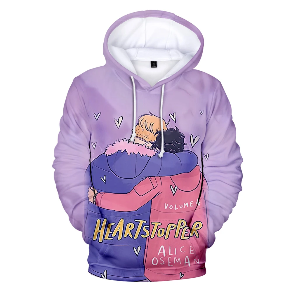 

Heartstopper Manga Tv Series Hoodie Unisex Long Sleeve Women Men Sweatshirt 2022 Casual Style 3D Fashion Clothes Plus Size