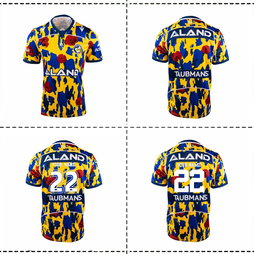 

2022 PARRAMATTA EELS ANZAC JERSEY 2022/2023 Parramatta Eels Anzac Rugby Jersey TRAINING JERSEY SHORTS size S--5XL
