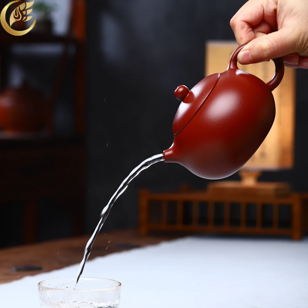 Исин Фиолетовые глиняные чайники Аутентичный чайник Dahongpao Xishi с шариковым