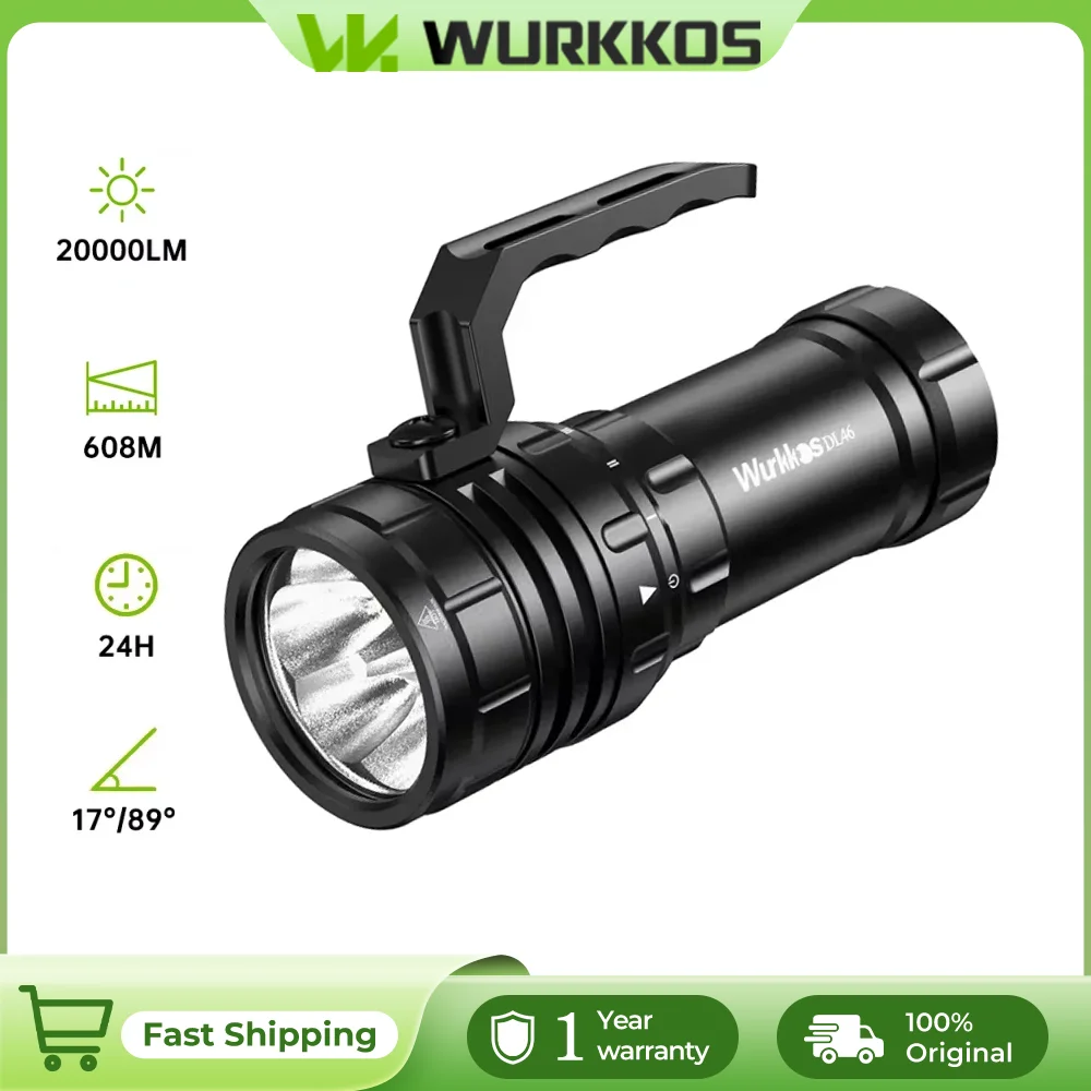 Wurkkos DL46 профессиональный водонепроницаемый фонарик