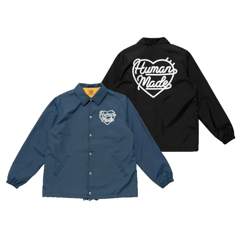 

HUMAN MADE LOGO Nylon Fleece Windproof Casual Coach Jacket