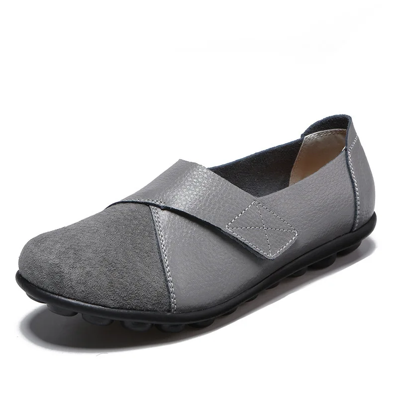 

Woman's Flats Shoes Woman Soft Pu Leather Big Size 35-44 Loafers Mixed Color Boat Shoes for Women Slip on Mocasines De Mujer