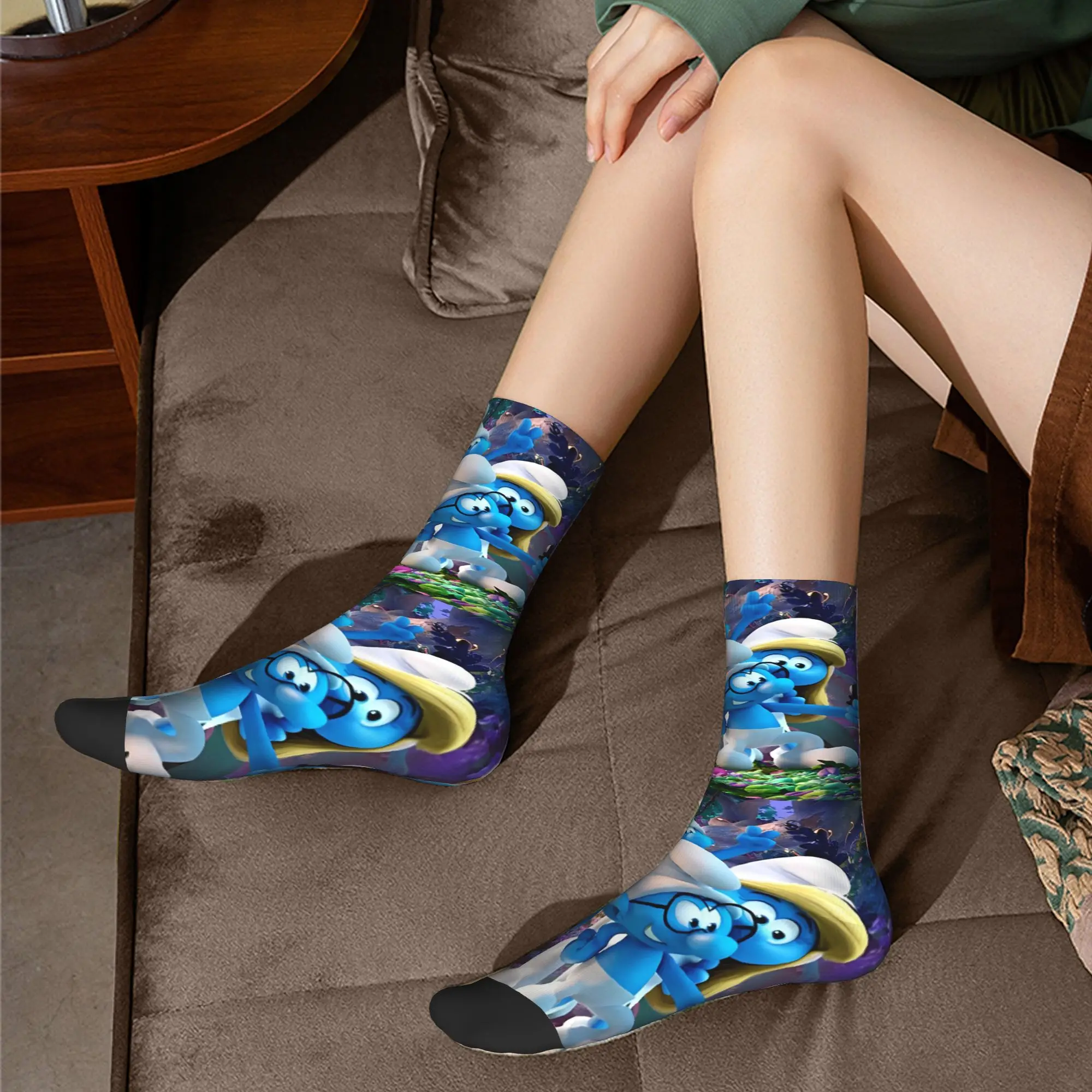 Носки мужские Harajuku Schtroumpf Kawaii