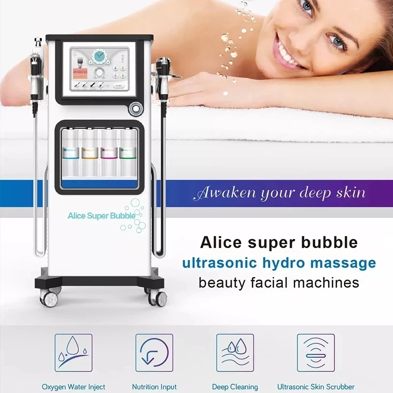 

Best quality 7 In 1 Hydrofacials Diamond Dermabrasion Machine CO2 Alice Super Bubble Hydra Microdermabrasion Facial Machine