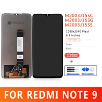 6 53 inch lcd for xiaomi redmi note 9 touch screen display for redmi m2003j15sc m2003j15sg m2003j15ss lcd replacement parts