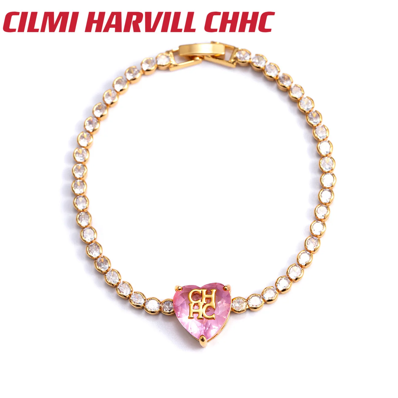 

CILMI HARVILL CHHC 2023 Women's Bracelet Pink White Metal Stainless Steel High End Gift Box With Holiday Banquet