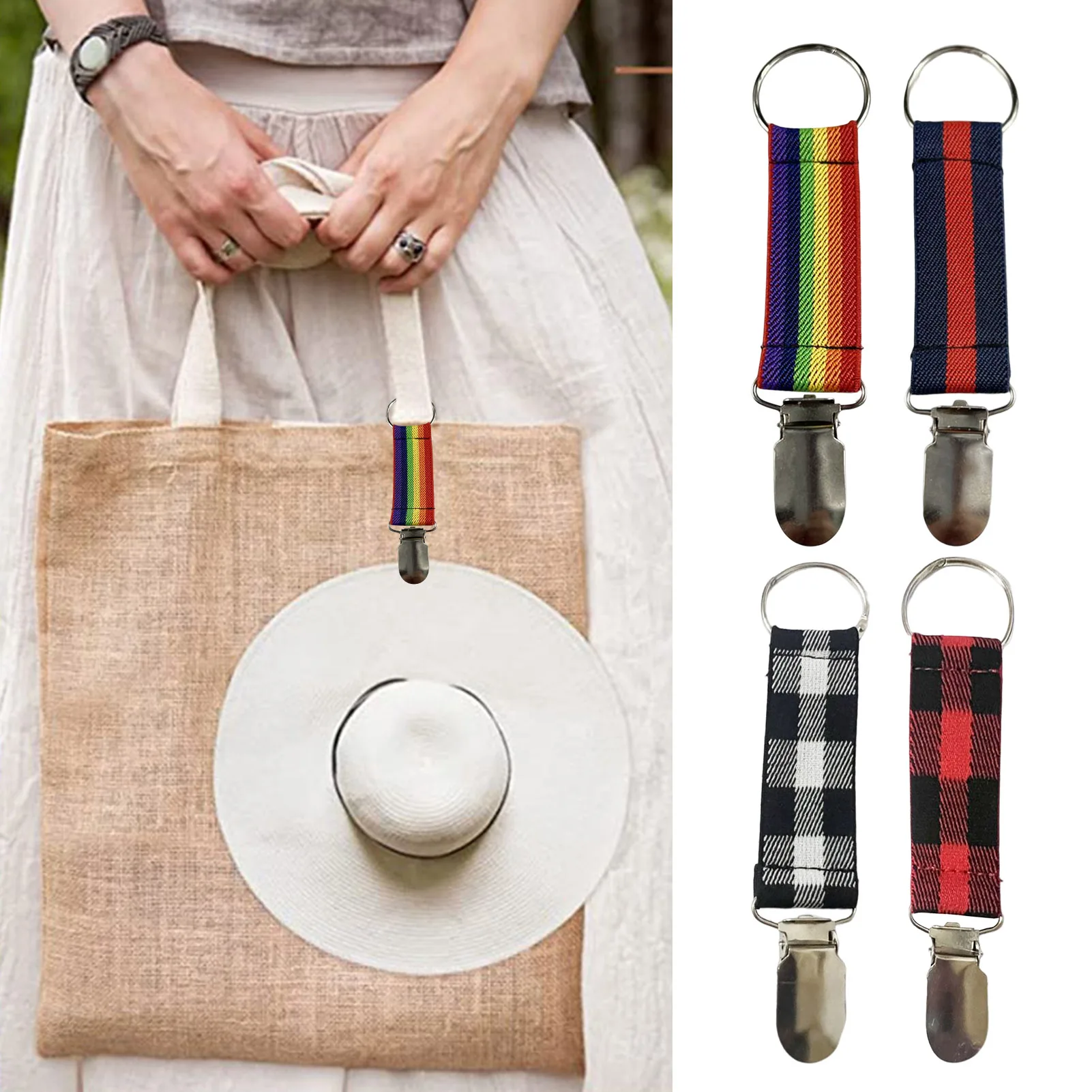 

Эластичные зажимы для шляпы для Путешествий Держатель для шляпы уличный держатель зажим для шляпы многофункциональный зажим для рюкзака у...