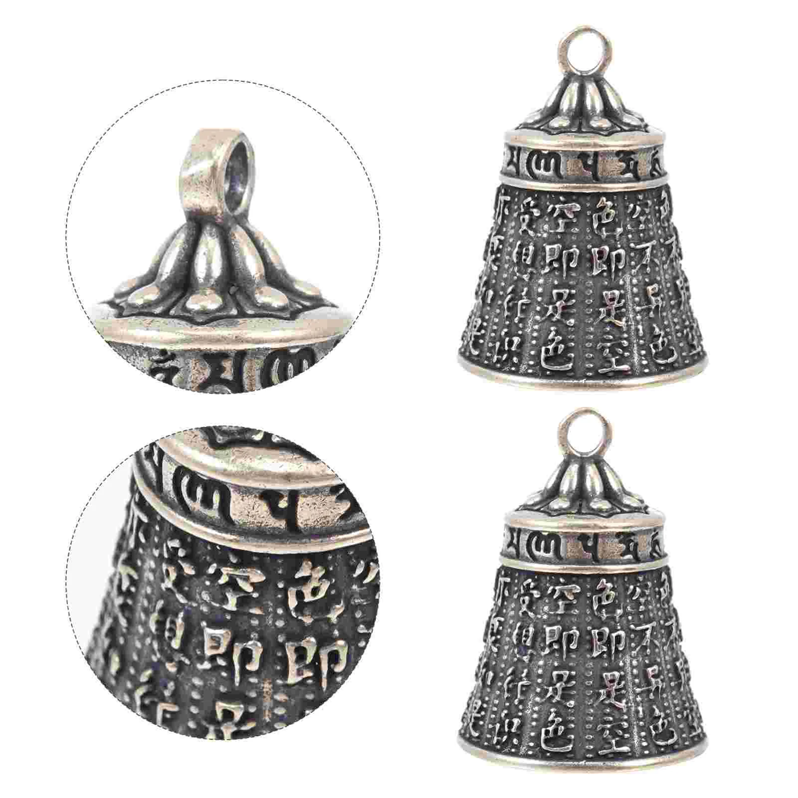 

Bell Bells Pendant Copper Vintage Charm Brass Charms Chinese Tibetan Fengshui Craft Wind Lection Keychain Diyjingle Mini Hanging