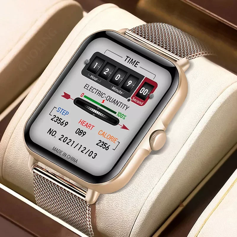 

New Bluetooth Answer Call Smart Watch Men Full Touch Dial Call Fitness Tracker IP67 Waterproof Smartwatch men women +Box