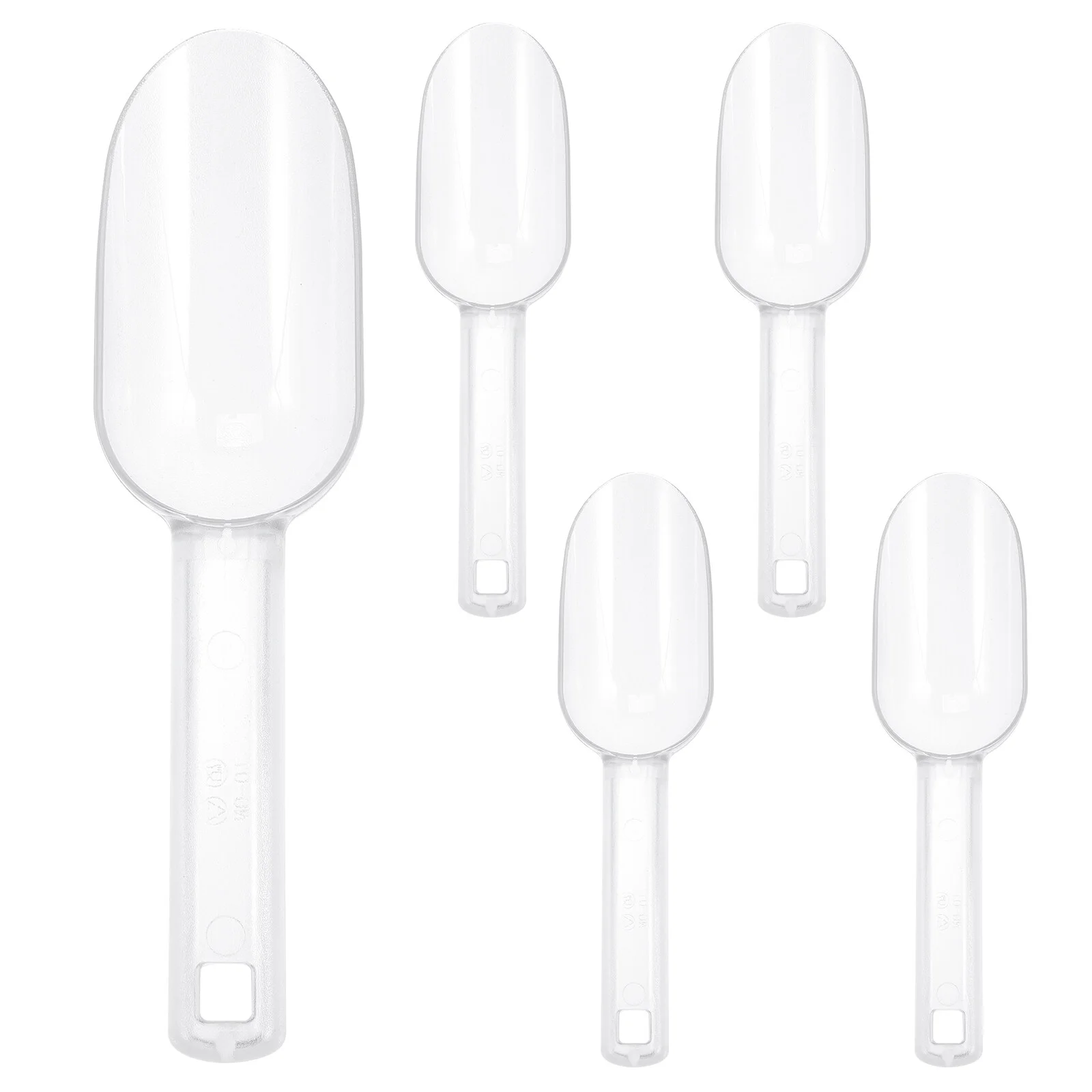 

4 Pcs Salad Tongs Plastic Candy Scoop Ice Kitchen Flour Mini Clear Sugar Cube Fridgr Gadget Freezer Coffee Beans Grain