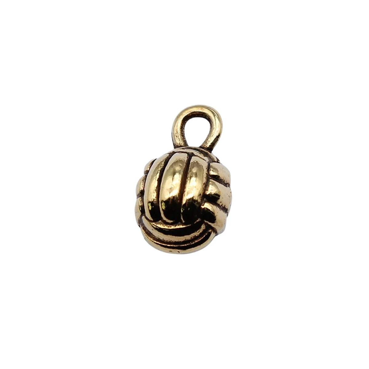 

10pcs 3D Volleyball Charms 15x9x9mm Antique Gold Color Jewelry Making Supplies Necklace Crafts