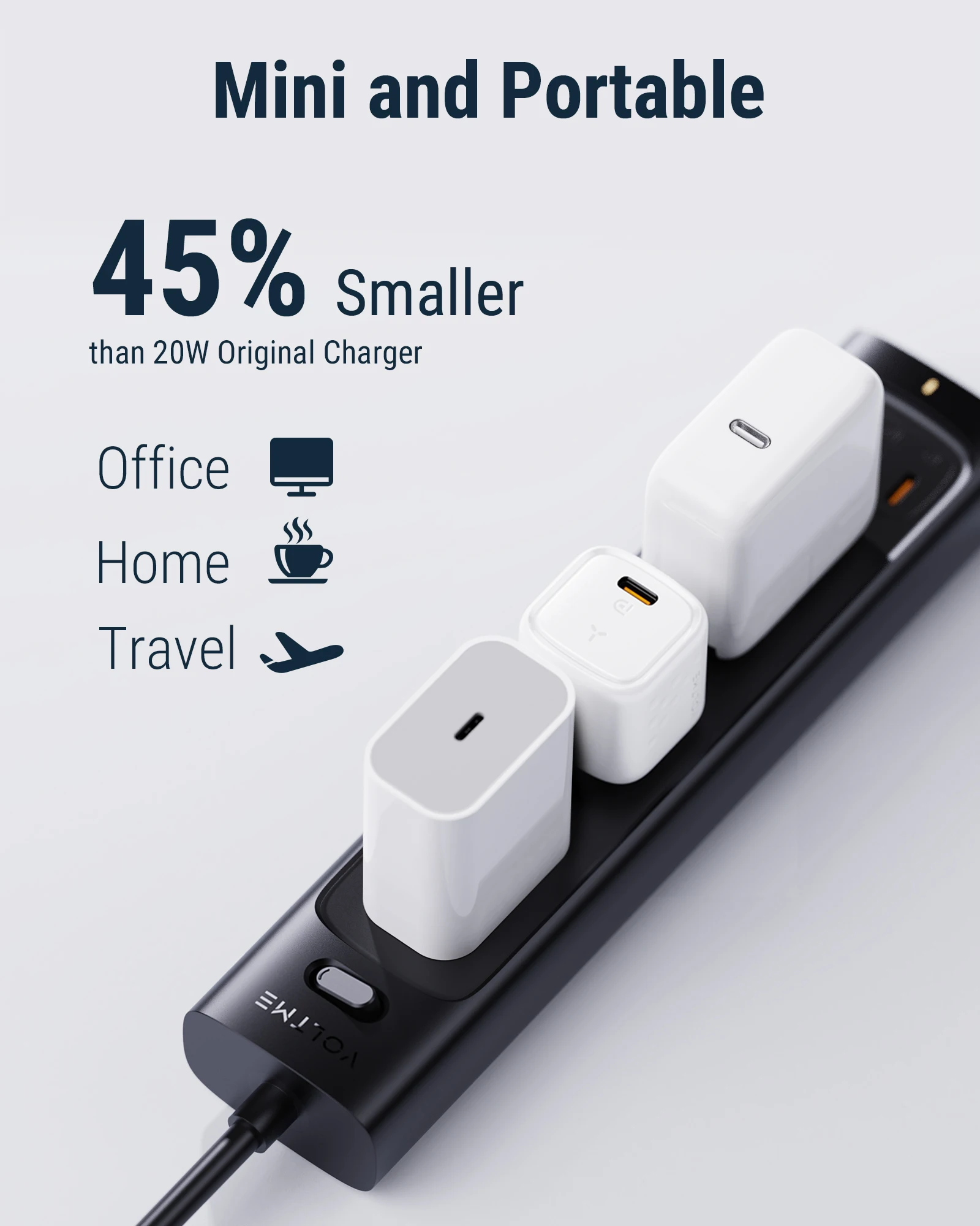 VOLTME Super Mini 20W USB Type C Charger PD Fast Charging For iPhone 14 13 12 Pro Max Quick Charge QC 4.0 Portable Phone Charger