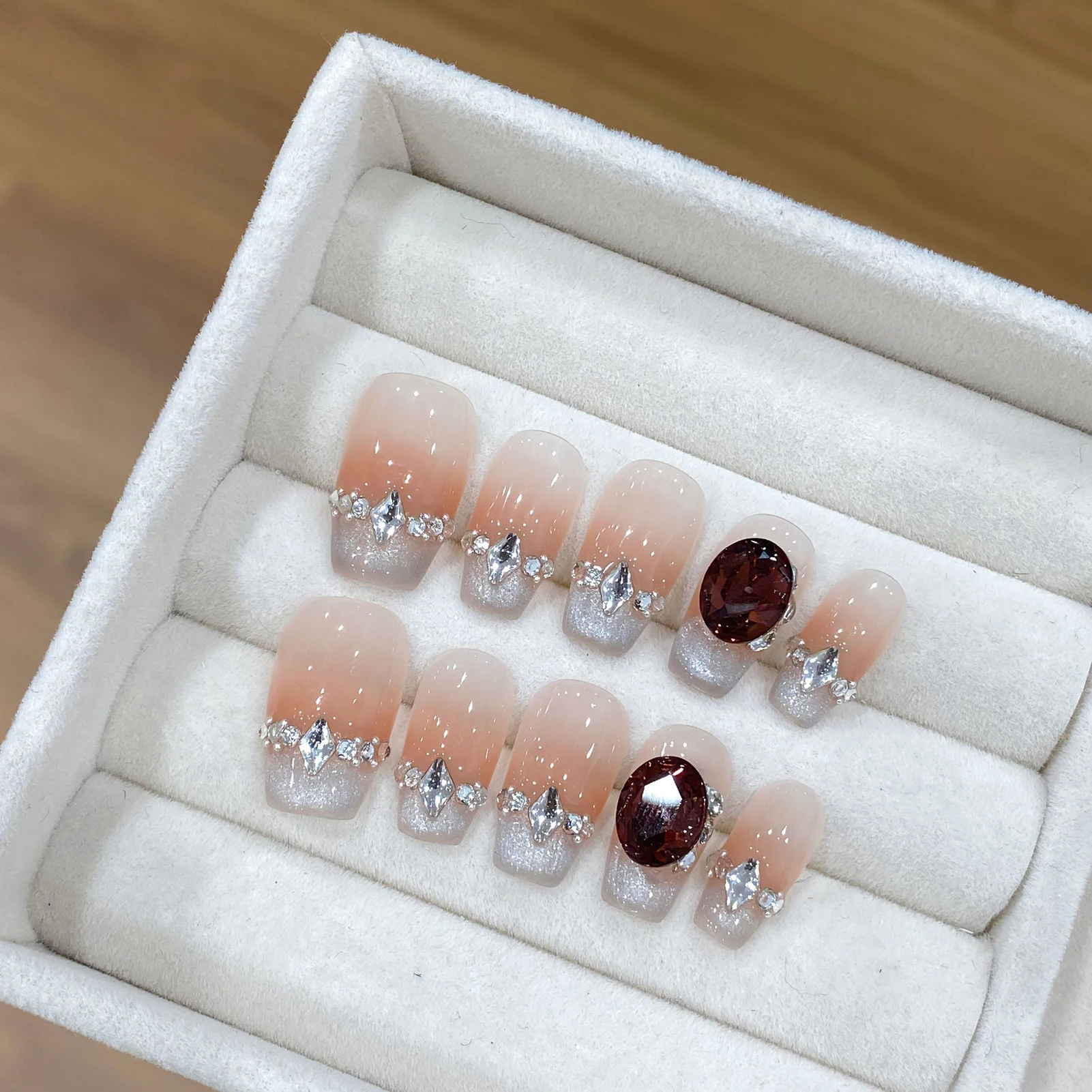 10 шт. румяна розовые Искусственные ногти