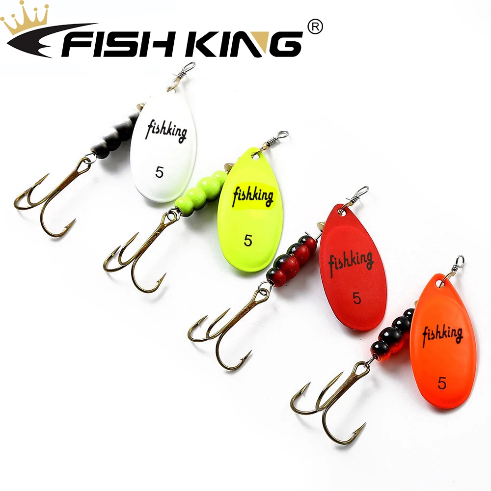 FISHKING искусственная приманка в виде ложки 1 шт. металлическая № 1-5 # рыболовная для