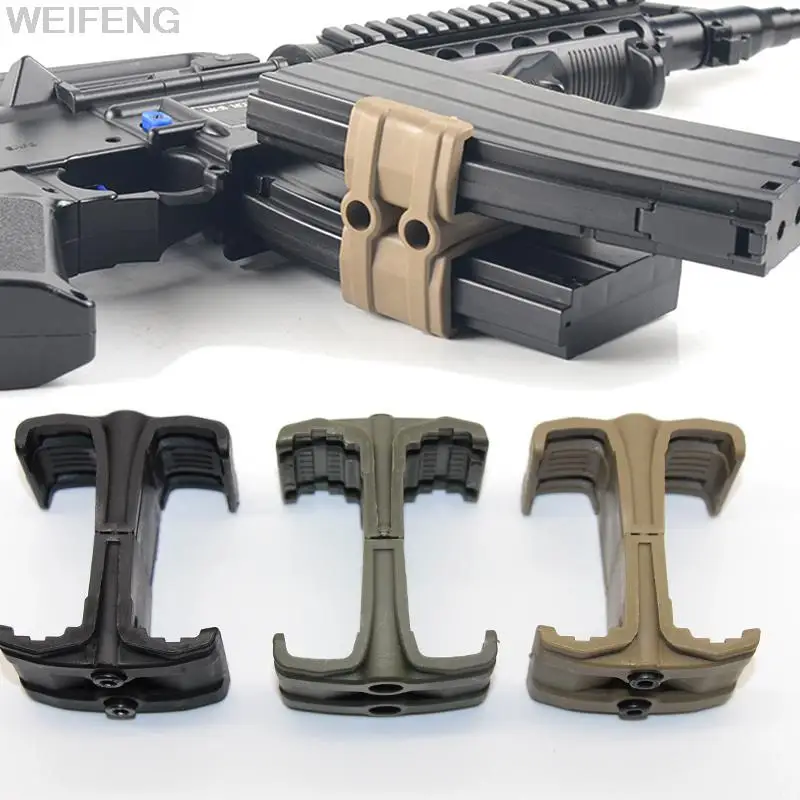 

Double Rifle Magazine Coupler Connector Mag Parallel For AR15 M4 MP5 Magazine Clamp Parallel Link Hunting Airsoft Shooting Gear