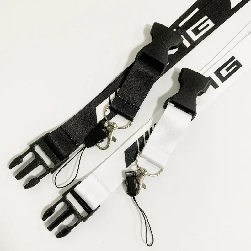 Автомобильный шнурок, нейлоновый ремешок для телефона, карты, шеи, логотип, брелок, украшение для Amg Mercedes Benz W176 W177 Cla 45 W205 C63, аксессуары