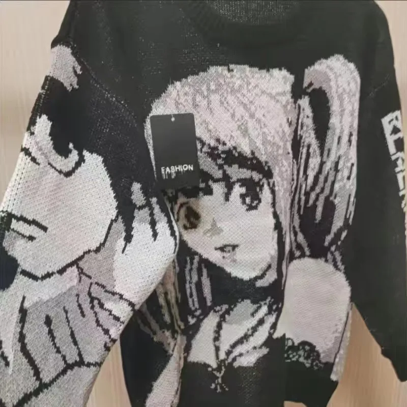 Y2k аниме Death Note Misa имитация сексуальные топы свитер униформа наряд свободный