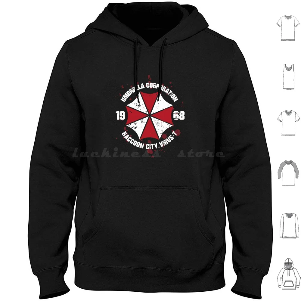 

Umbrella Corporation Hoodie cotton Long Sleeve Umbrella Corporation Biohazard Umbrella Zombies Nemesis Jill Valentine Resident