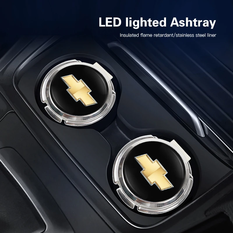 Автомобильная пепельница портативная с открытым касанием для салона автомобиля
