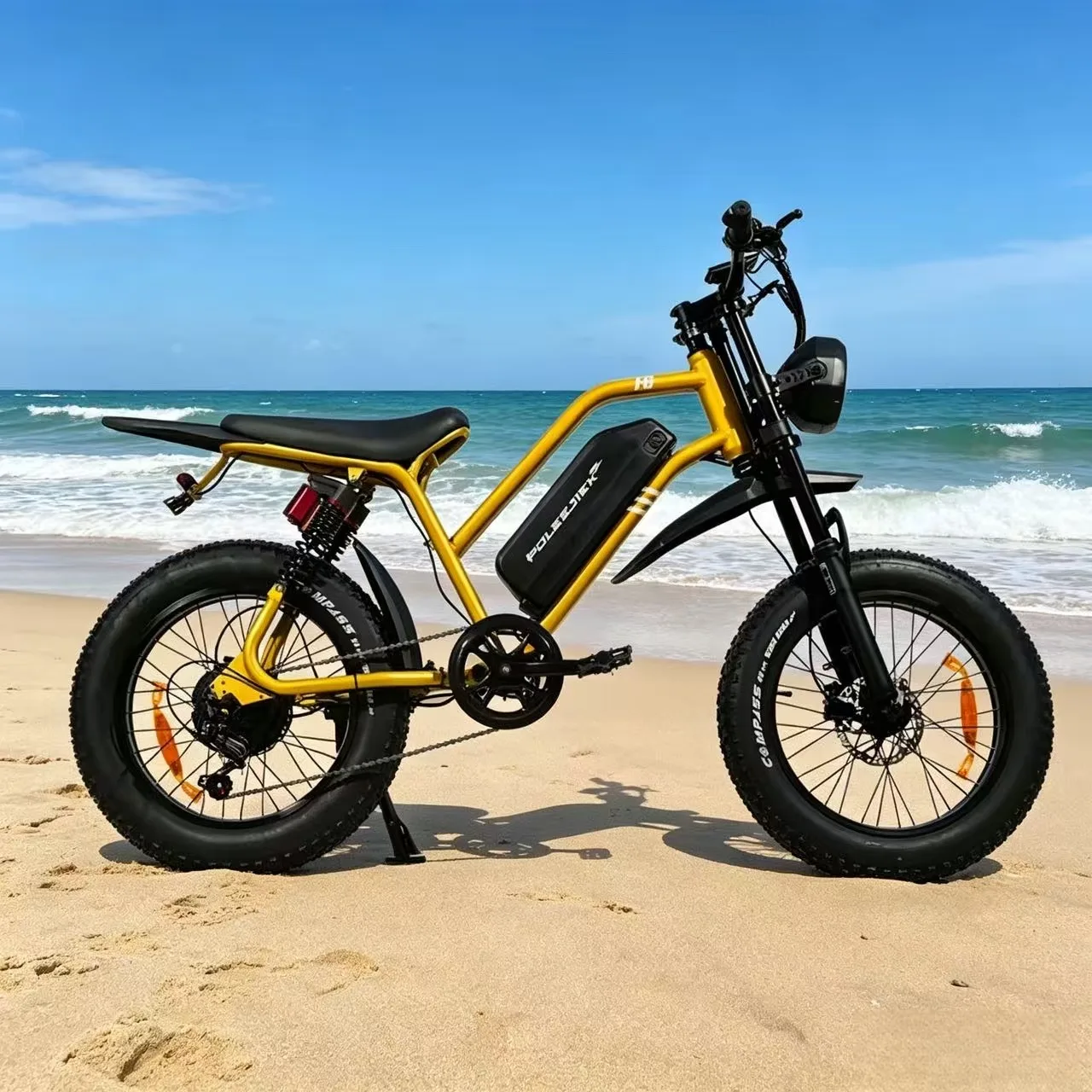 Фото Электровелосипед OBX EB20-A05 1500W с аккумулятором 48V20Ah, 20-дюймовыми широкими шинами, для бездорожья и городских поездок, скорость до 28 миль/ч. №4