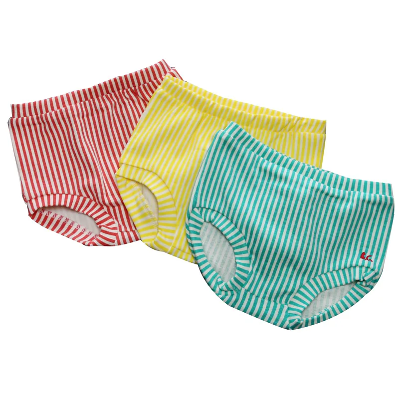 Toddler PP Pants Summer Kids Boys Shorts Striped Color Baby Girl Triangle Shorts Cotton Short Pants Fashion Newborn Casual Red