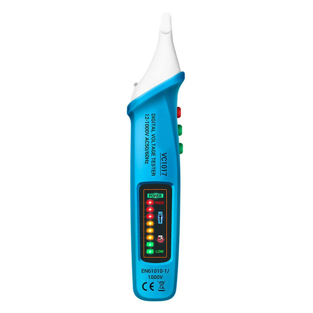 

Vc1017 Voltage Meters Non Contact LED Electric Tester Pen Digital AC Voltage Detector Smart AC Flashlight Alarm Backlight Auto