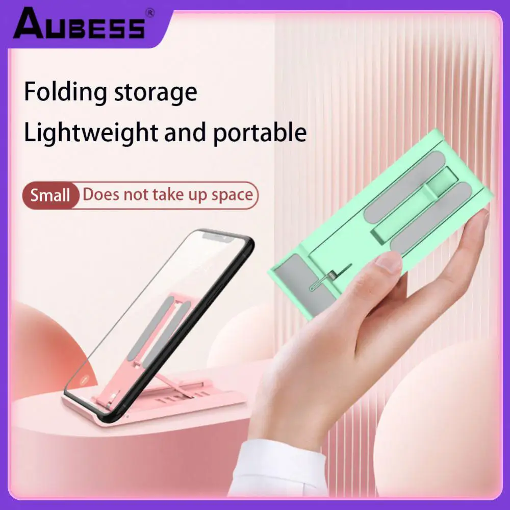 

Portable Anti-slip Mobile Phone Support Adjustable Bracket Smartphone Stand Foldable Desk Phone Stand For Ipad Iphone Samsung