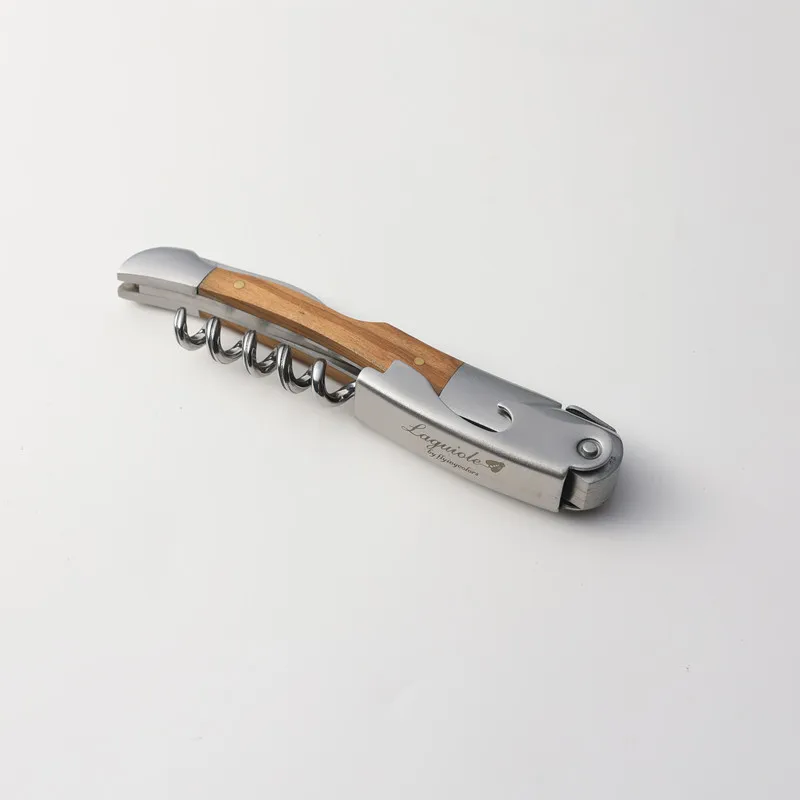 

Открывалка для винных бутылок, с деревянной ручкой