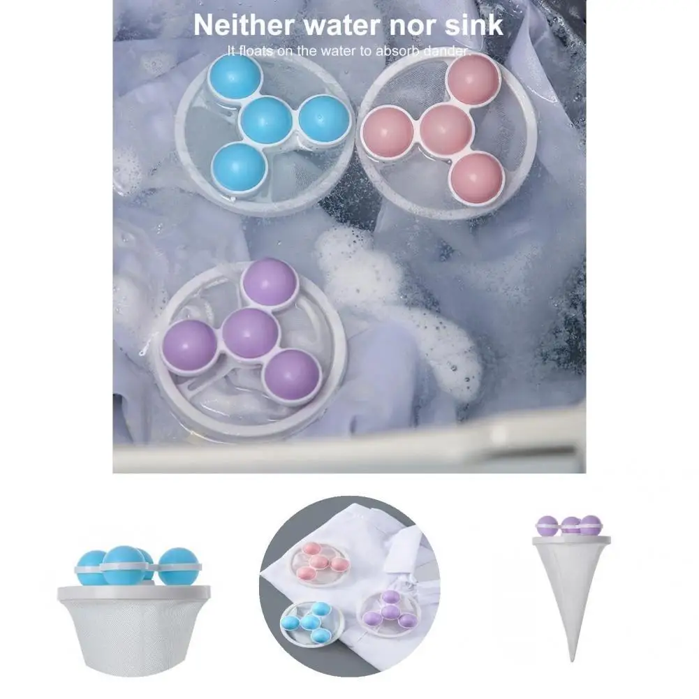 

PP Practical Float Filter Dryer Ball Durable Laundry Ball Ergonomic Design for Bathroom