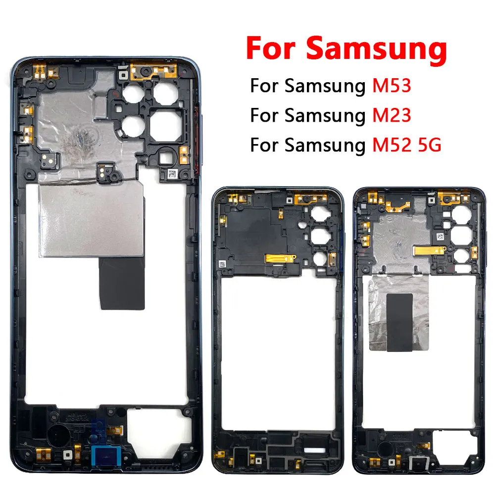 

Phone Housing Frame Middle Frame Panel For Samsung Galaxy M23 M52 M53 5G M236B M536 Middle Frame Holder Housing Repair Parts
