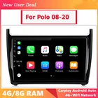 Автомобильный мультимедийный плеер, головное устройство, андроид радио для VW Polo Sedan 2008-2020 с Gps Carplay 4G 2Din Wi-Fi BluetoothRohm 32107 DSP8GRAM+128GROM48EQ Экран с разрешением 2K 2000*1200