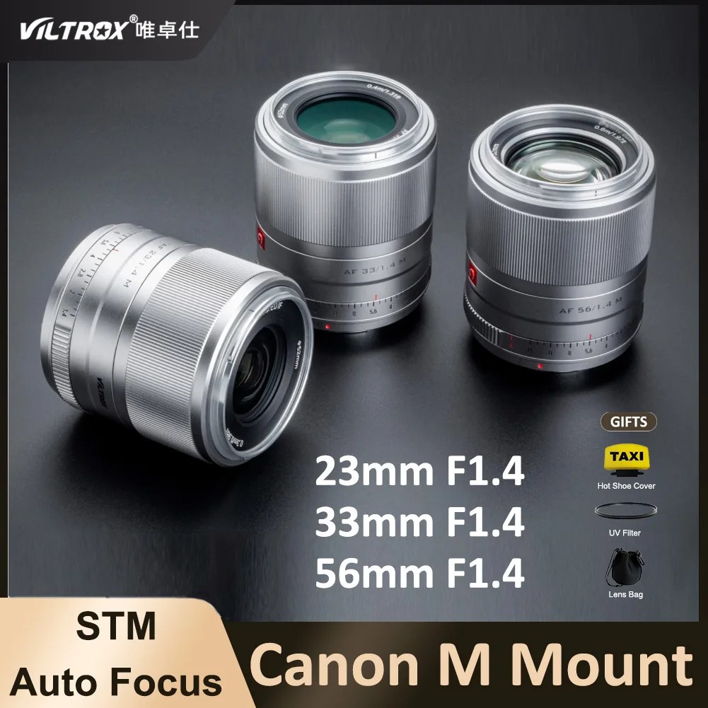 Viltrox 23 мм 33 56 EOS M объектив F1.4 APS-C AF Автофокус STM с большой диафрагмой для Canon Mount M5 M6