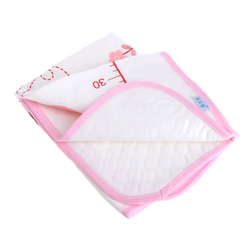 Baby Soft Sheet Urine Changing Pads Cartoon Durable Infant Bedding Diapering Covers Nappy Burp Mattress Changing Mat images - 6