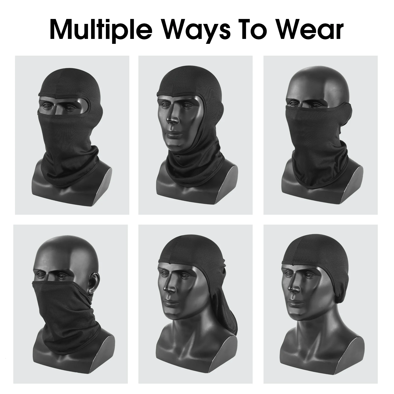 Солнцезащитная дышащая маска на все лицо для мужчин и женщин