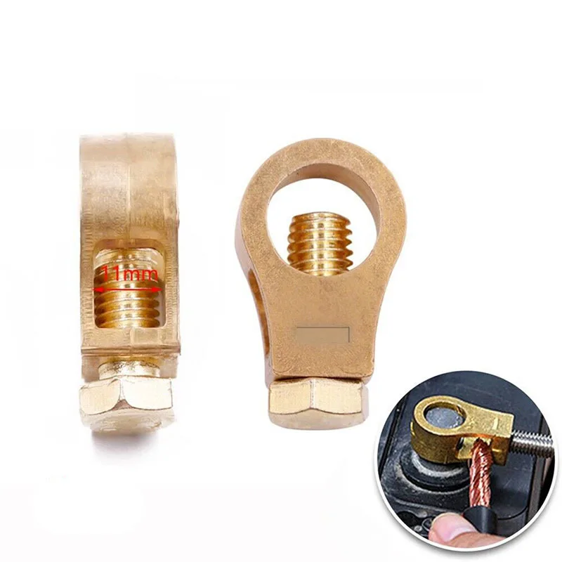 

1 Pair Car Battery Terminal Wire Cable Clamp Top Quick Post Terminal Positive Negative Electric Connector Clamps Auto Accessorie