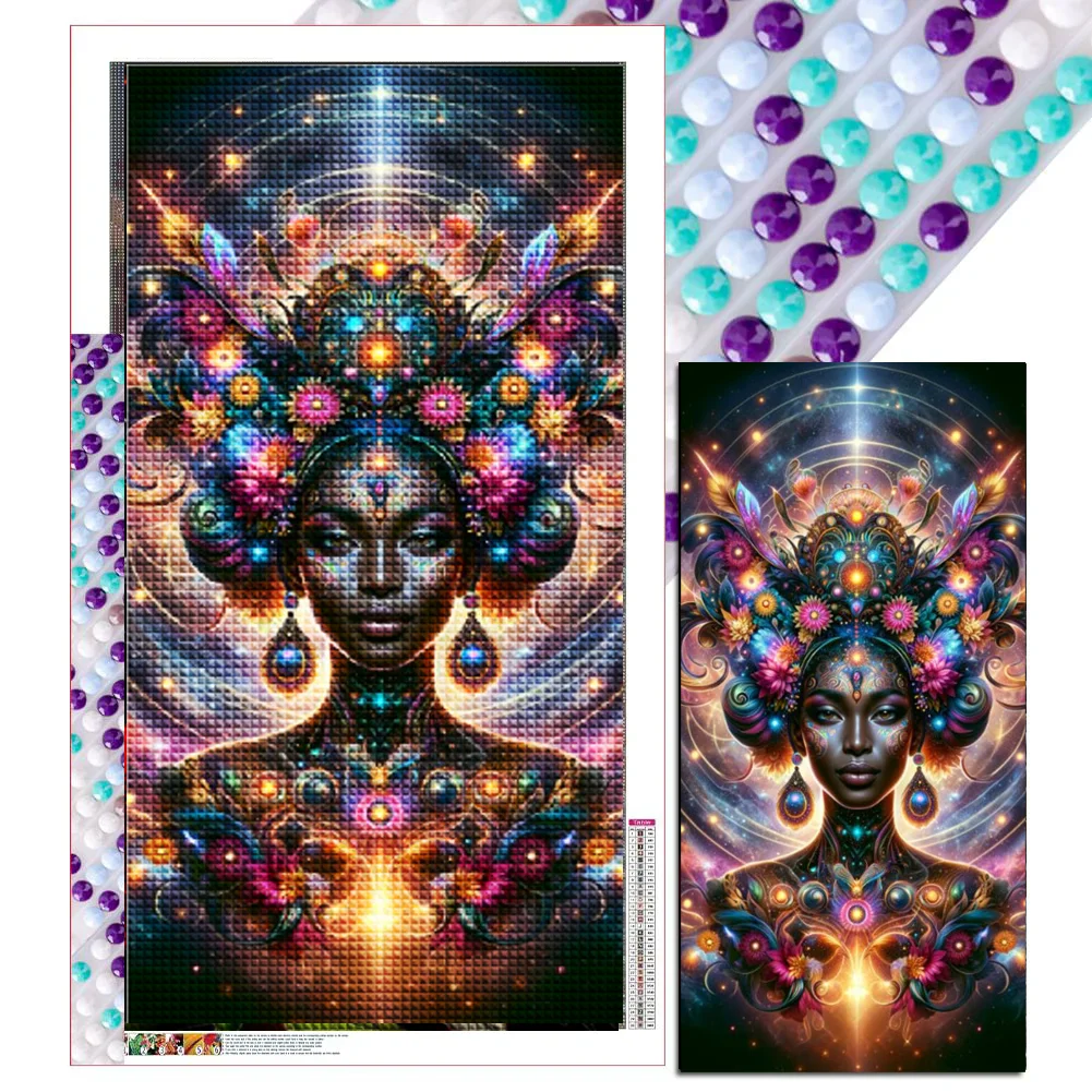 Космическая африканская королева сделай сам полная алмазная живопись большой