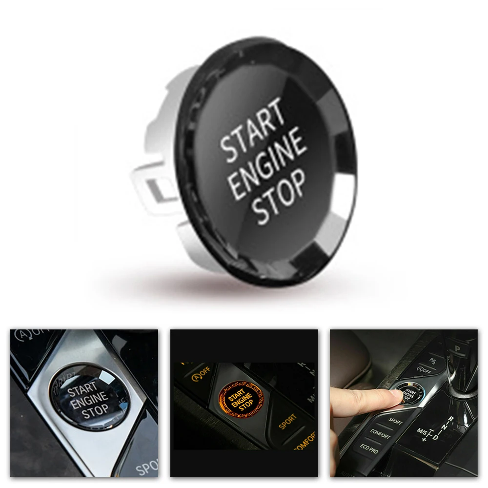 

For BMW 3 Serie G20 Z4 G29 X7 G07 2019 Crystal Motor Start Stop Button Cover Auto Car Replacement Interior Decoration Accessorie