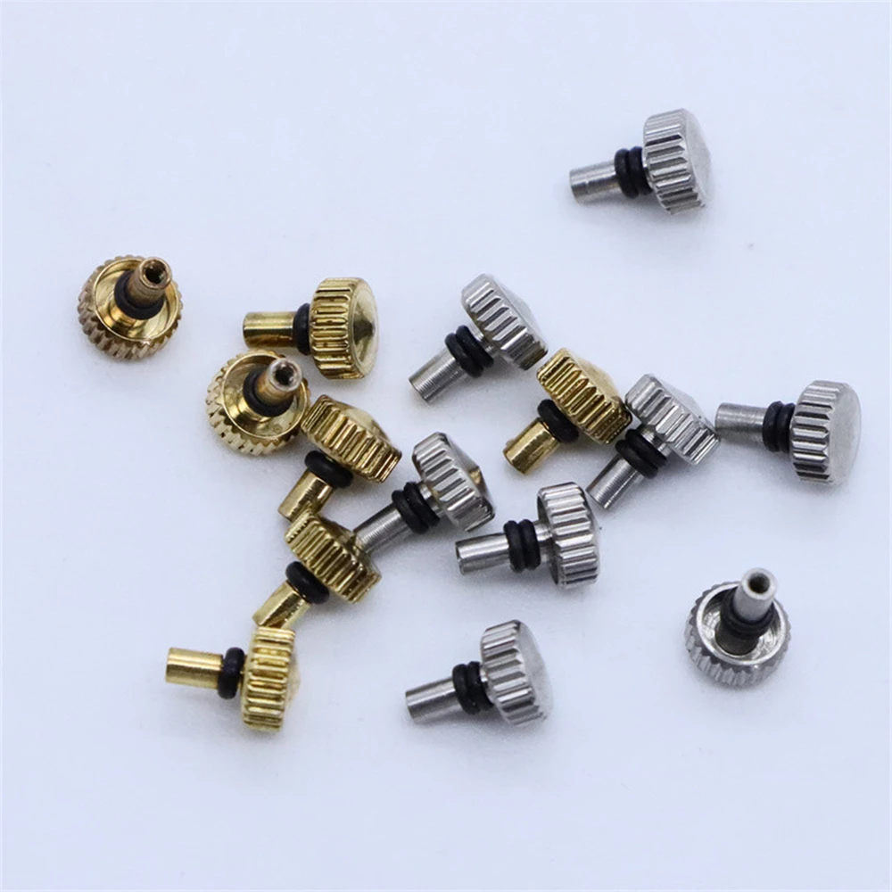 

5 PCS/Set Watch Crown Steel Watch Handle Head Stem For 46941 46943 Movement Watch Repair Parts