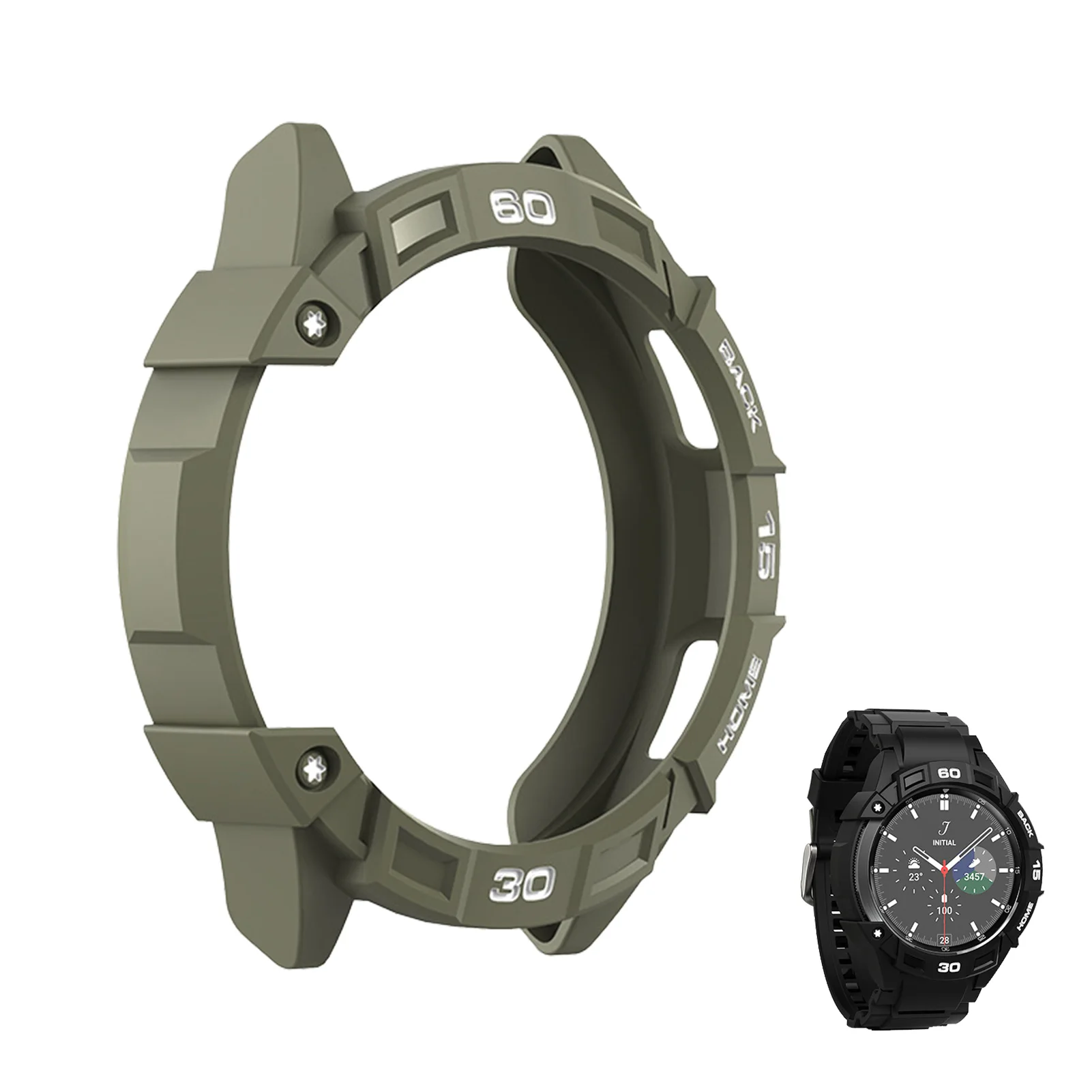 

Чехол для часов Galaxy Watch 4 46 мм, защита экрана часов, полное покрытие, защита от столкновений, аксессуары для умных часов