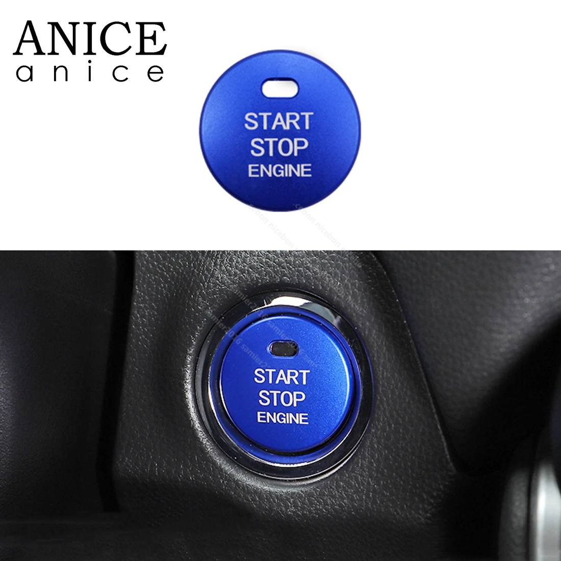 Кнопка запуска/остановки двигателя/крышка устройства зажигания подходит для Toyota