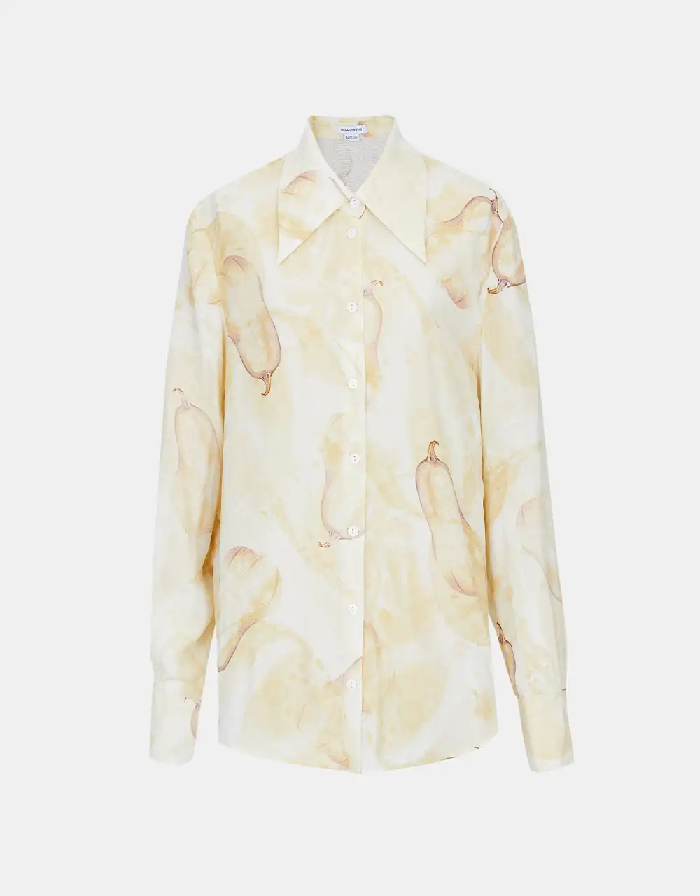 

Рубашка на пуговицах с принтом груши