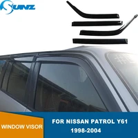 side window deflector for nissan patrol y61 1998 1999 2000 2001 2002 2003 2004 door visor weather shields sun rain guards sunz